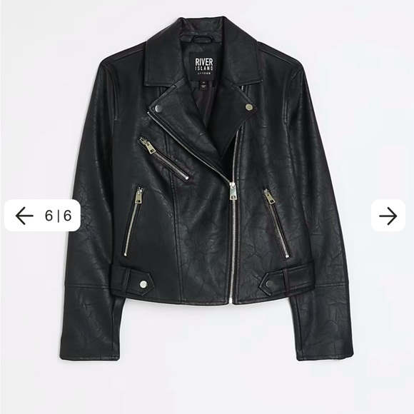 River Island Leather Jacket - Picture 3 of 6